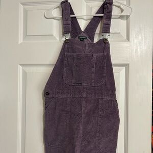 Wild Fable Lavender Corduroy Overalls Dress